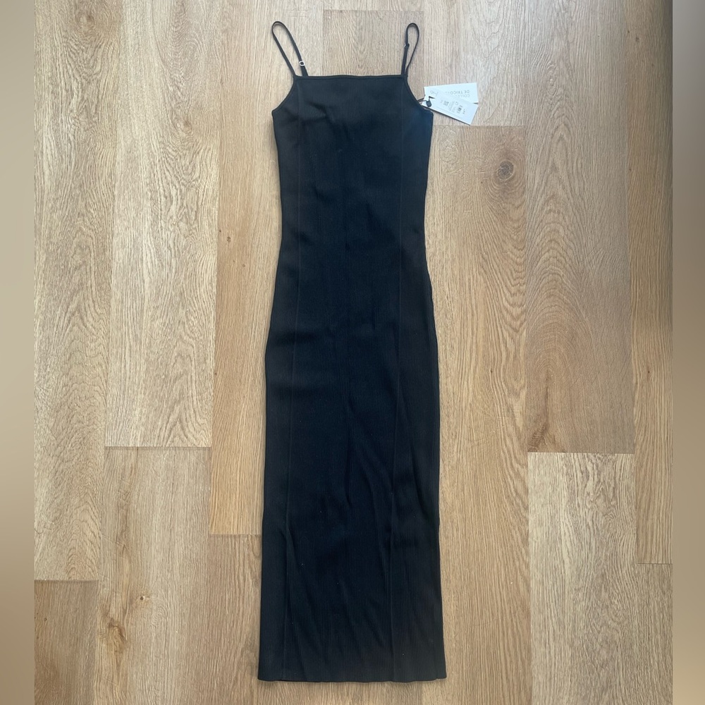 Dynamite Sculpted Rib-Knit Bodycon Midi Dress